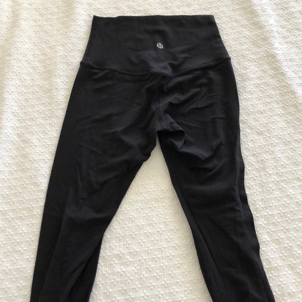 Lulu align black 7/8 length